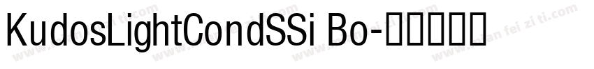 KudosLightCondSSi Bo字体转换